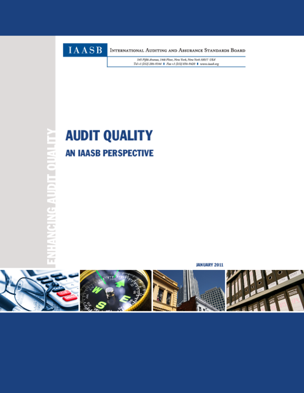(PDF) AUDIT QUALITY AN IAASB PERSPECTIVE