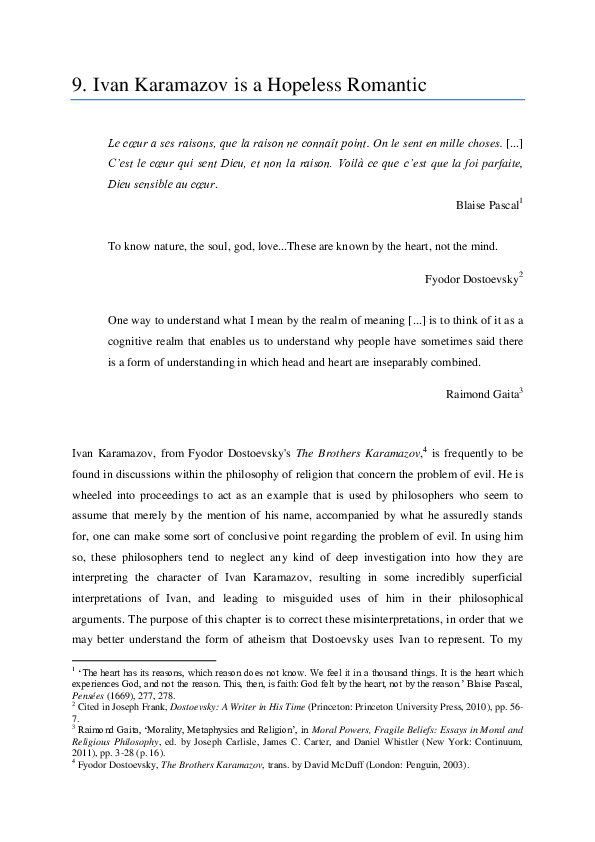 the brothers karamazov philosophy