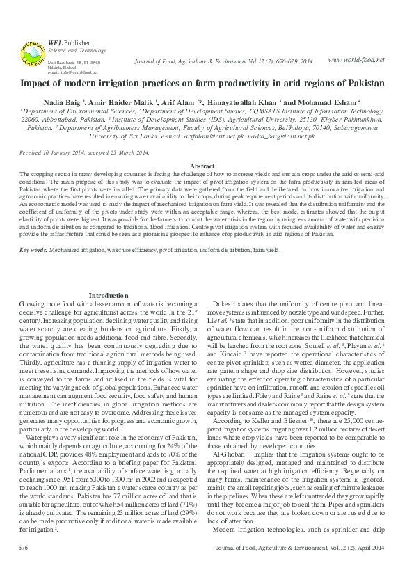 Modern irrigation methods image