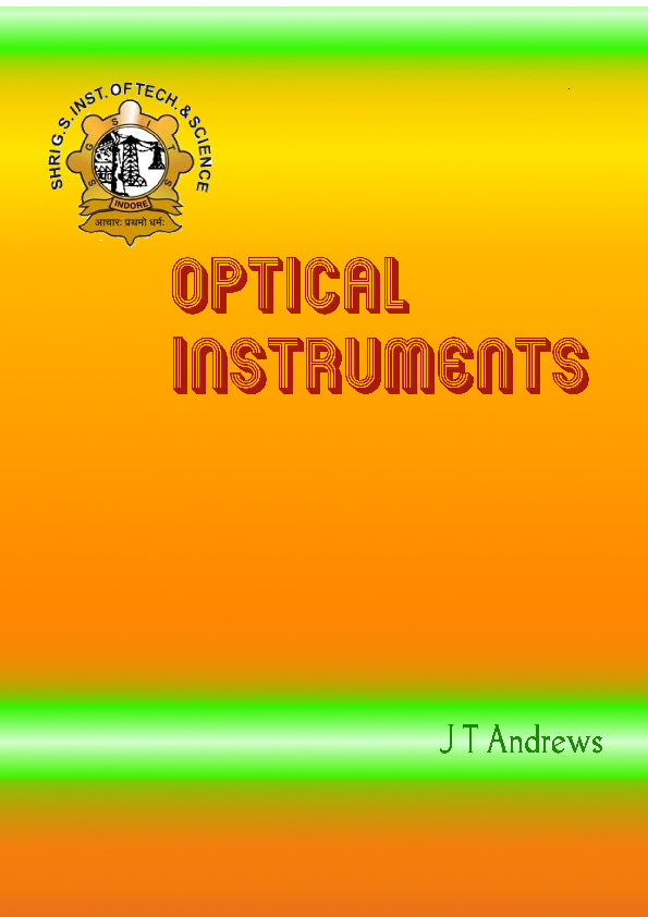 Optical Instruments Joseph Thomas Andrews Academia.edu