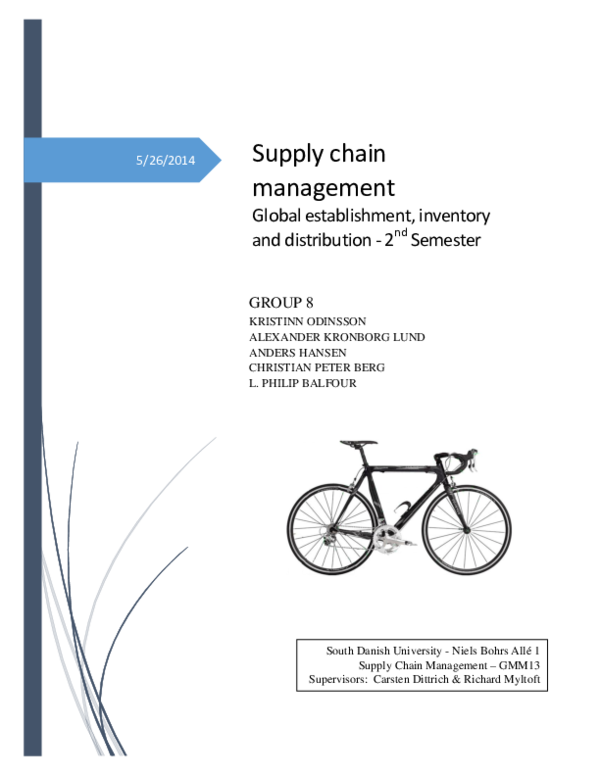 (DOC) 4 Supply Chain Project Paper Rasmus Andersen Academia.edu