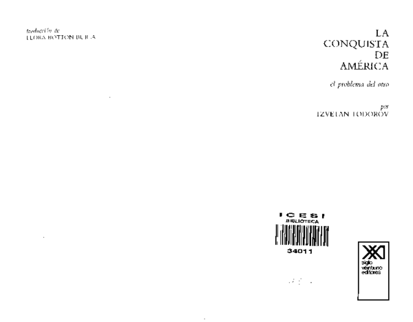 (PDF) La-conquista-de-america todorov | Sara Ponce - Academia.edu