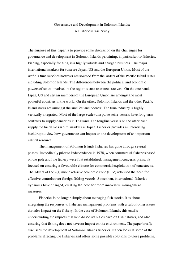 Case study about fisheries in the philippines image