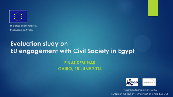 (PPT) An assessment of EU engagement with CSOs in Egypt | Gianfrancesco ...
