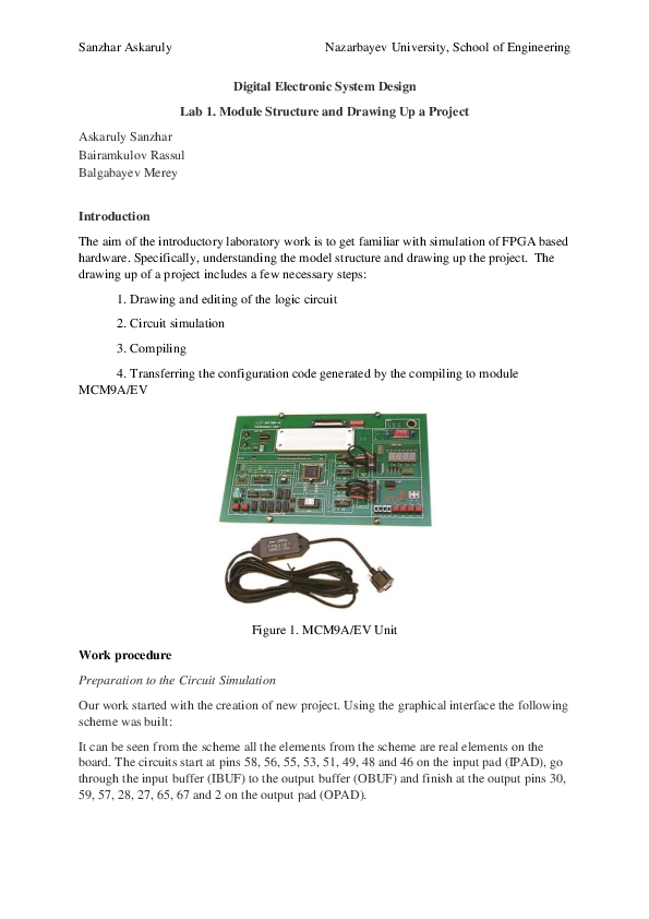 (PDF) Lab Report MCM9A Circuit Simulation
