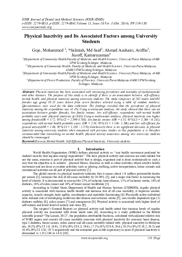 Physical inactivity essay picture