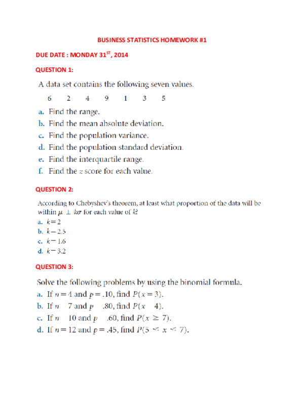 (PDF) BUSINESS STATISTICS practise questions jack jones Academia.edu