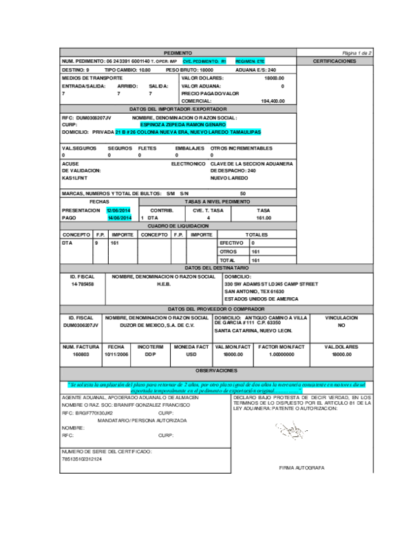 Formatos De Pedimentos Ejemplo Fill Out Sign Online D vrogue.co