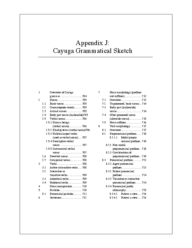 EnglishCayuga CayugaEnglish Dictionary (excerpt) Carrie Dyck
