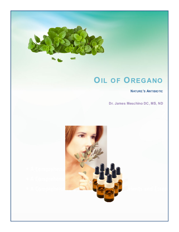 (PDF) OIL OF OREGANO NATURE'S ANTIBIOTIC bwalya mutale Academia.edu