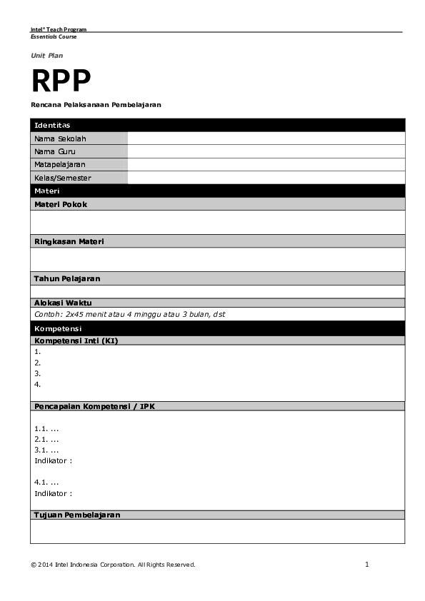 (DOC) Unit Plan - RPP | Putera Simalungun - Academia.edu