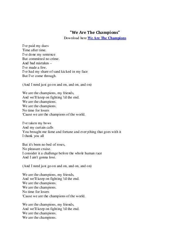 Перевод песни we can. We are the Champions текст. We are the Champions Queen текст. Песня we are the Champions текст. We are текст.