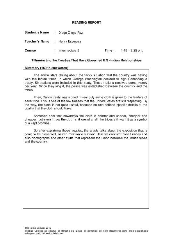 (DOC) READING REPORT