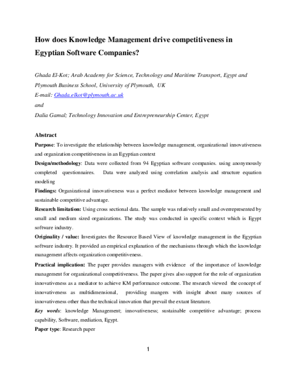 (PDF) knowledge