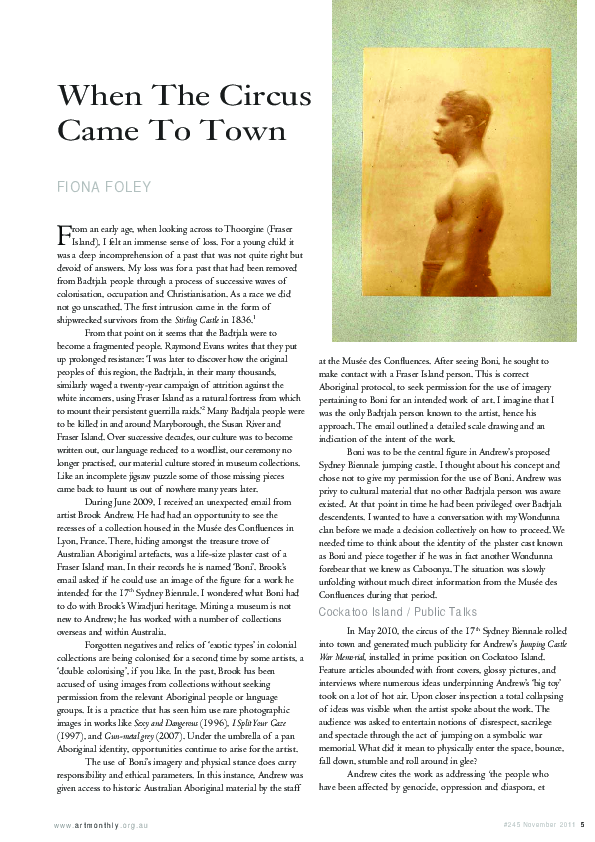 (PDF) When The Circus Came To Town