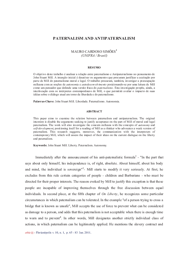 Is paternalism justified by consent or by benefit image