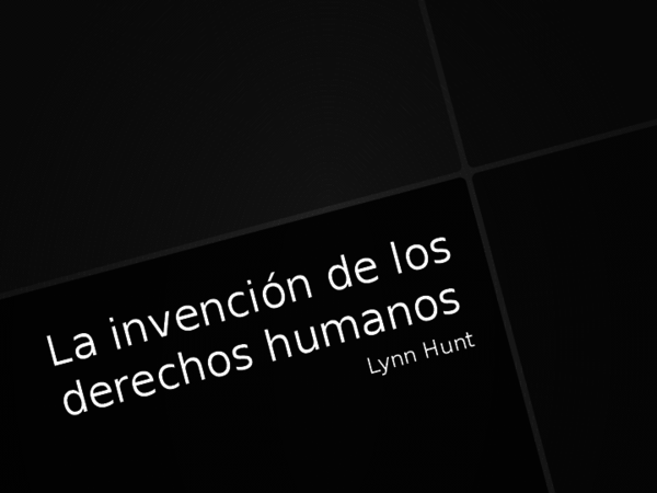 (PPT) La invencion de los derechos humanos