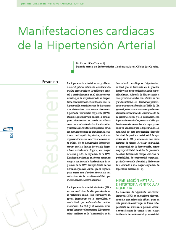 Cinco cuestiones sobre Hipertensión significado