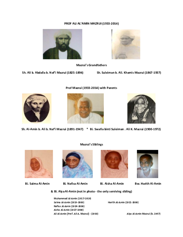 (PDF) Prof Ali Mazrui (19332014)