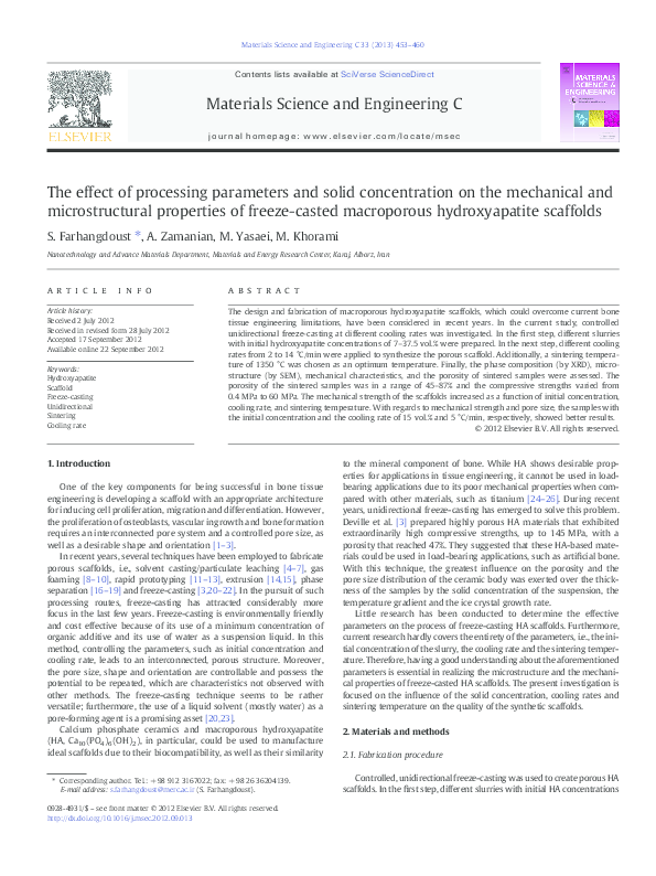 (PDF) The effect of processing parameters and solid concentration on ...
