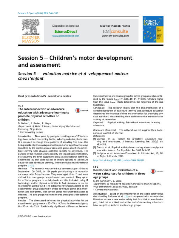 (PDF) The interconnection of adventure education with adventure ...