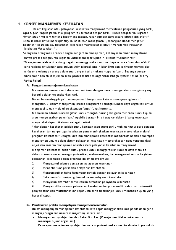 Manajemen Kesehatan Ainul Yannasari Academia Edu