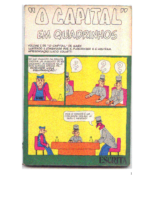 Pdf O Capital Das Kapital Em Quadrinhos Karl Marx Paulo Correia Academia Edu