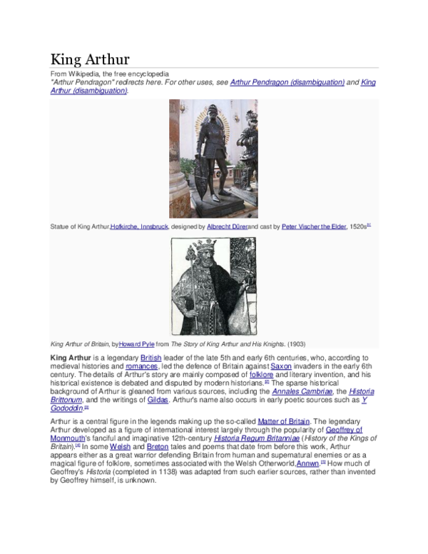 King Arthur