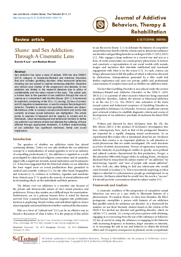 Sexual addiction essays picture