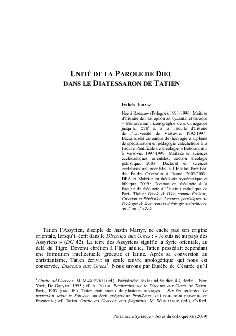 Diatessaron new advent picture