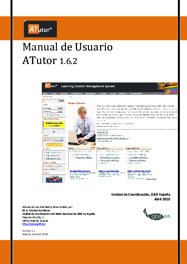(PDF) Manual ATutor Learning Management System