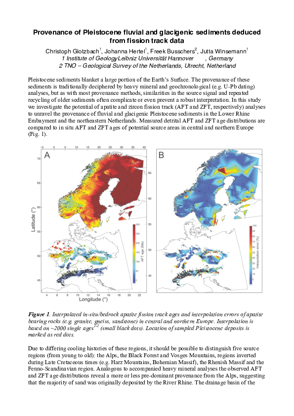 (PDF) Provenance of Pleistocene fluvial and glacigenic sediments ...