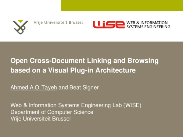 Open Cross-Document Linking and Browsing based on a Visual Plug-in ...