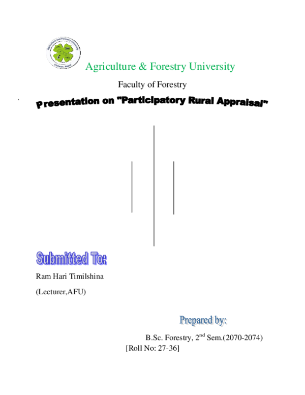 (DOC) participatory rural appraisal
