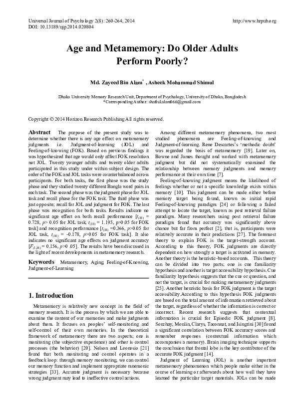 Metamemory essay 07 picture