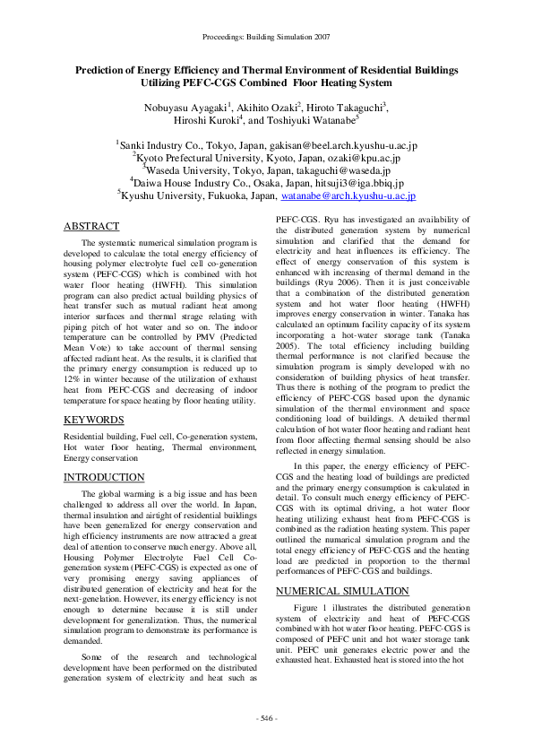 (PDF) Prediction of Energy Efficiency and Thermal Environment of ...