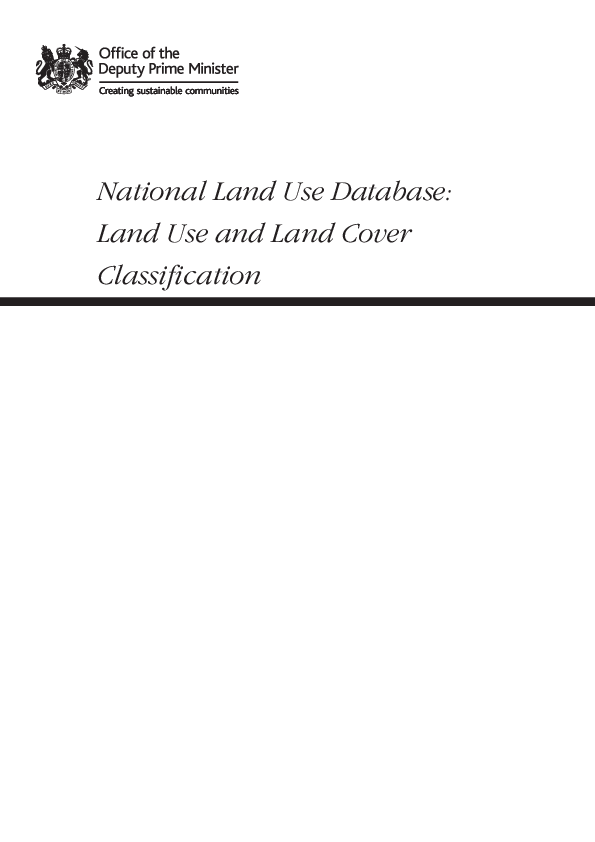 (PDF) National Land Use Database Land Use and Land Cover