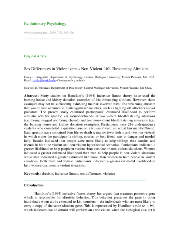 Examples of altruism image
