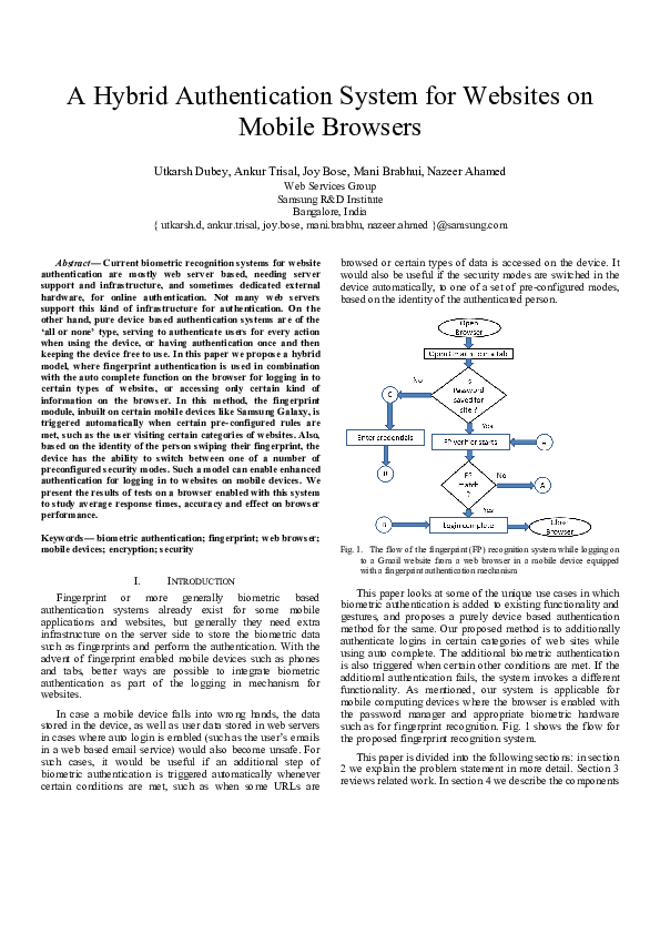 (PDF) A hybrid authentication system for websites in mobile browsers