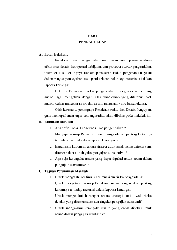 (DOC) RISIKO DETEKSI DAN RANCANGAN UJI SUBSTANTIF