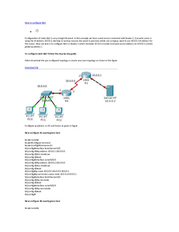 Cisco asa nat configuration example image