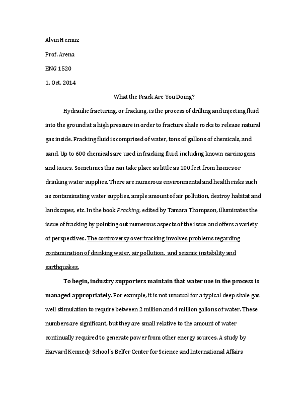 Fracking research paper outline 04 image