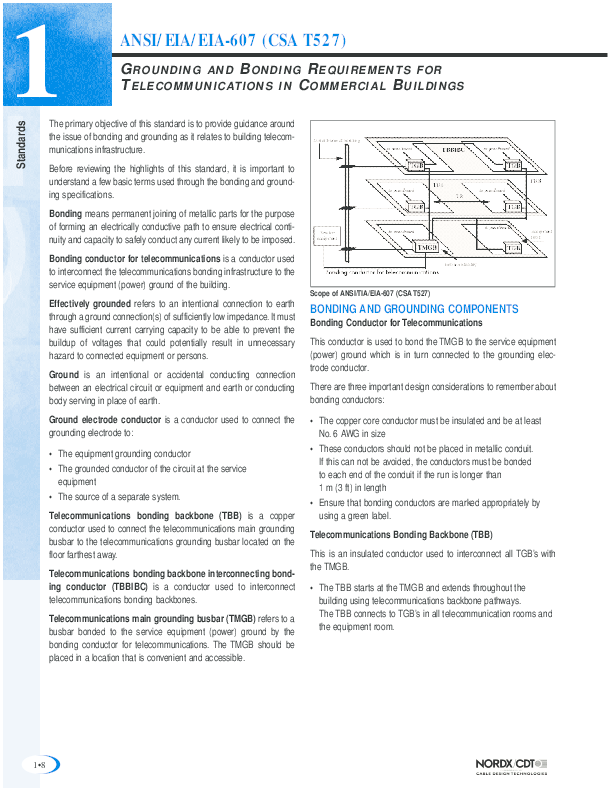 (PDF) ANSI/EIA/EIA607 (CSA T527) GROUNDING AND BONDING REQUIREMENTS