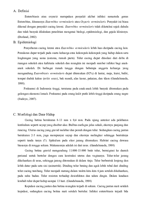 Enterobiasis thesis picture