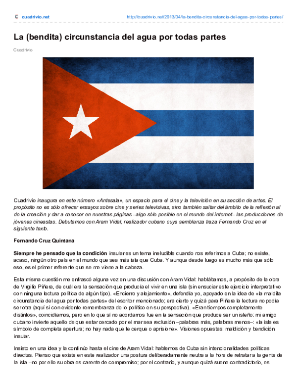 (PDF) La (bendita) circunstancia del agua por todas partes | Fernando