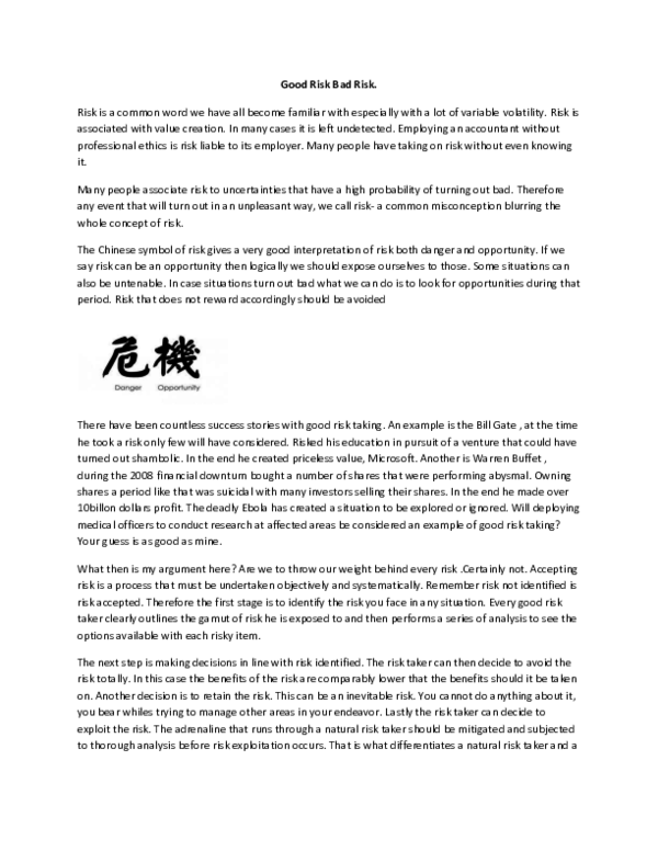 (DOC) Good Risk Bad Risk