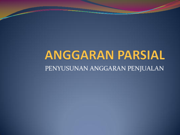 Ppt Anggaran Penjualan Denish Rivers Academia Edu