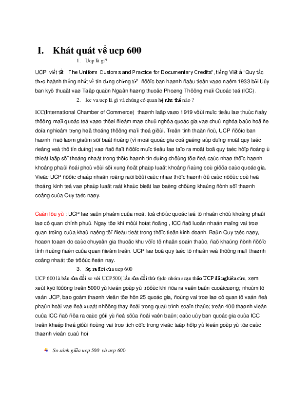 First page of “tóm tắt ucp 600”