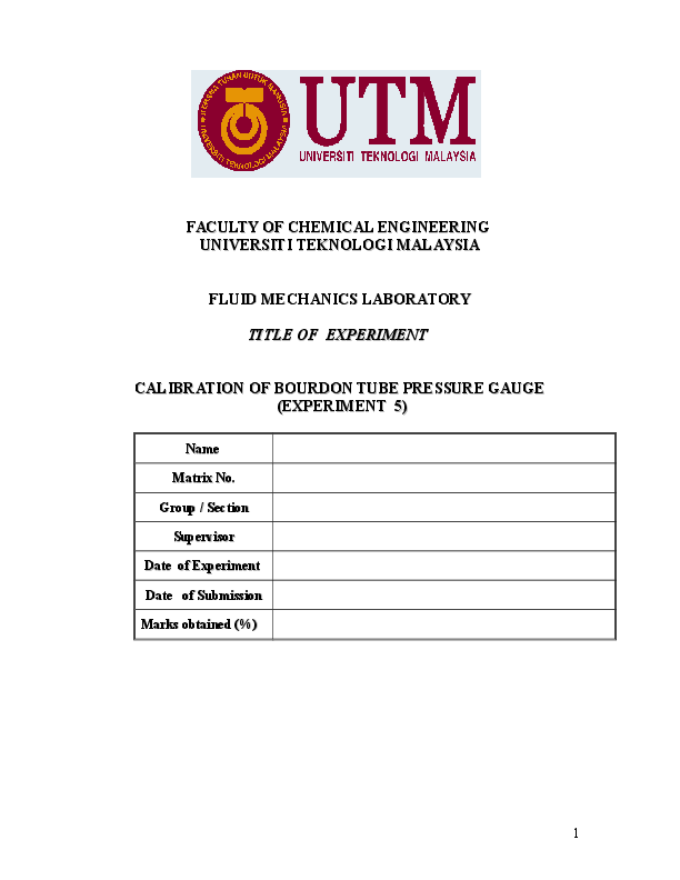 (DOC) 5 LAB SHEET PRESSURE CALIBRATION OK akmal saad Academia.edu