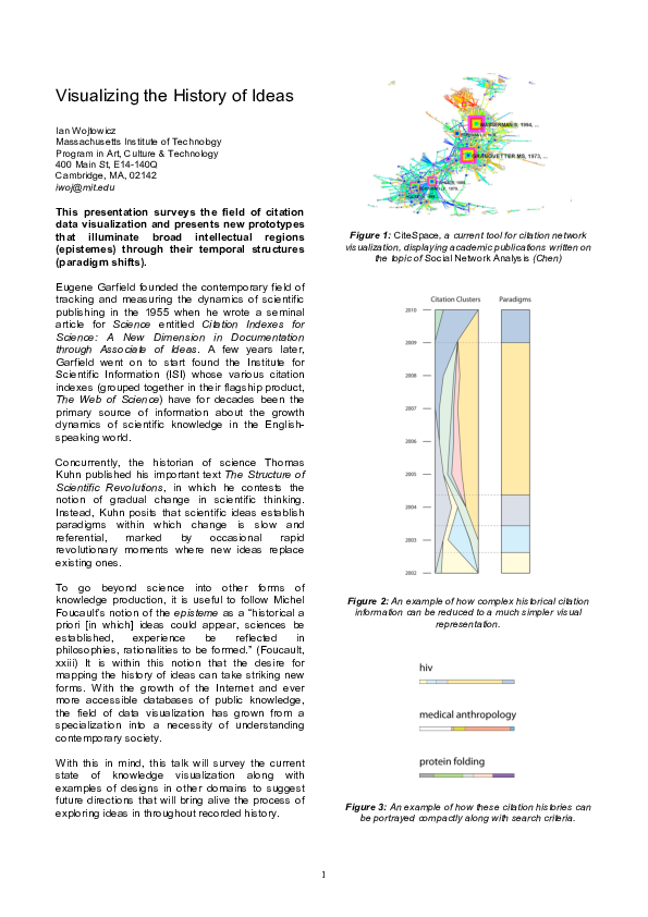 (PDF) Visualizing the History of Ideas